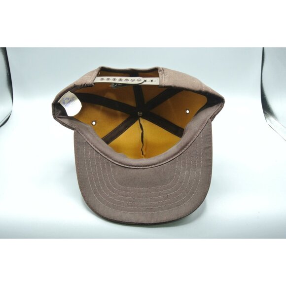 Copps Buildall Trucker Hat Cotton Snapback Athletic Headwear OS Vtg Brown White - Picture 6 of 7